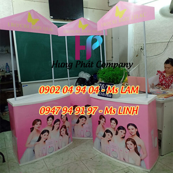 booth ban hang bang nhua