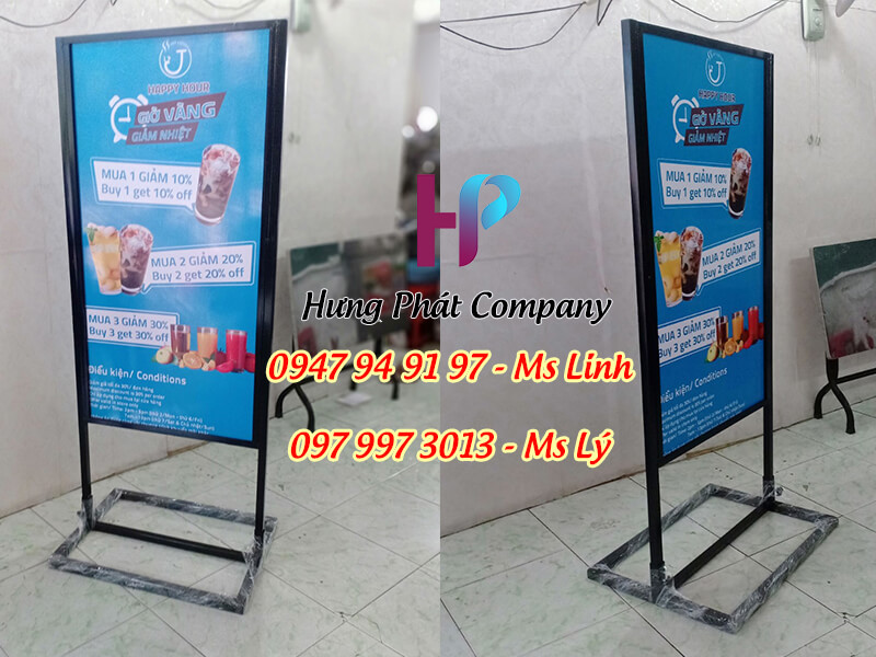 standee chan sat quang cao