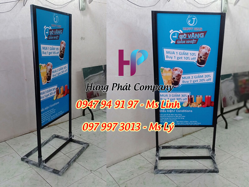 standee khung sat quang cao