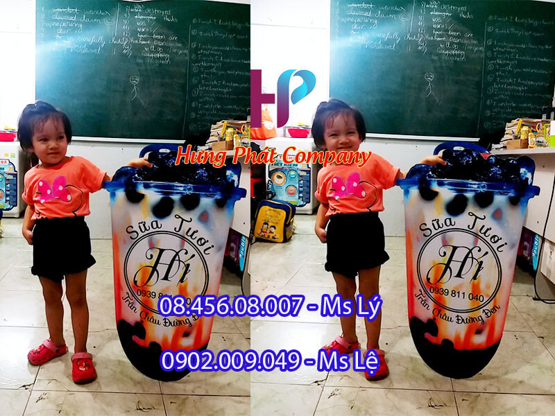 mô hình mini trang trí quán trà sữa