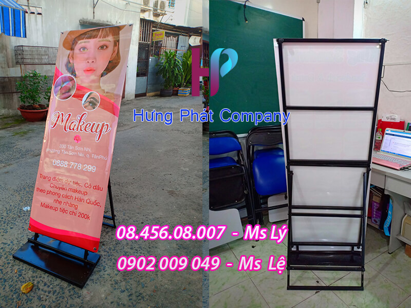chân dựng treo banner ngoài trời chịu gió