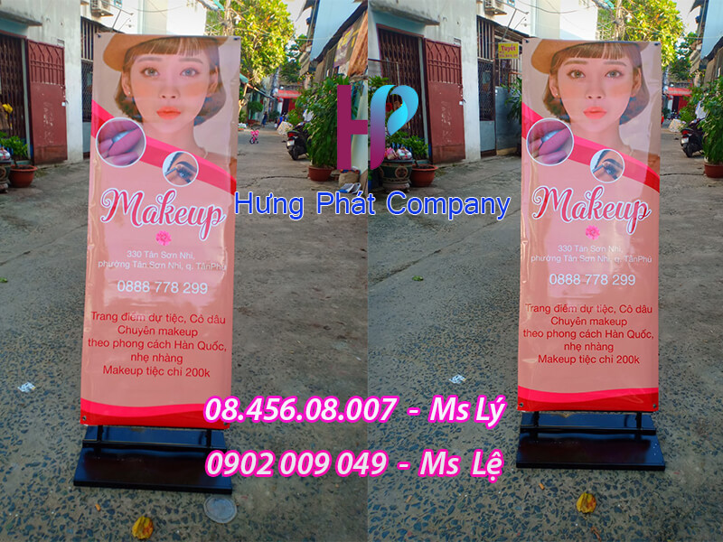 chân dựng treo banner ngoài trời lắp ráp