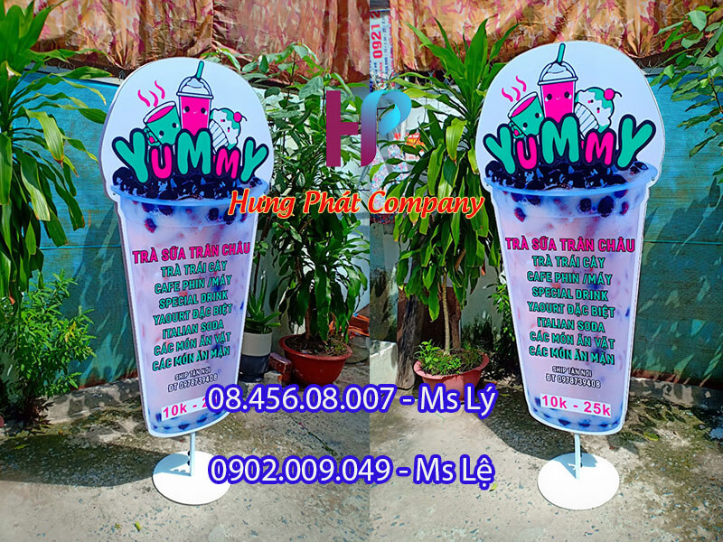 mô hình trà sữa quảng cáo giá rẻ