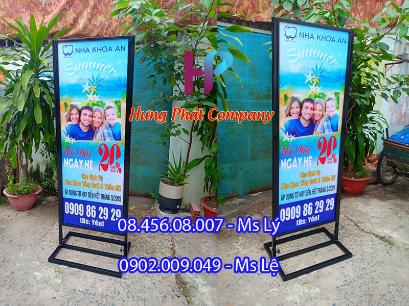 biển quảng cáo 2 mặt giá rẻ