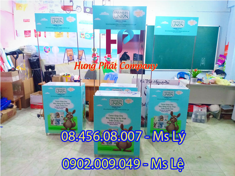 booth lắp ráp bán hàng bằng sắt đẹp
