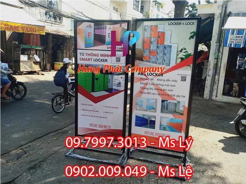 khung sắt quảng cáo chịu gió giá rẻ
