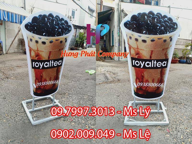 chân dựng mô hình ly trà sữa  đẹp