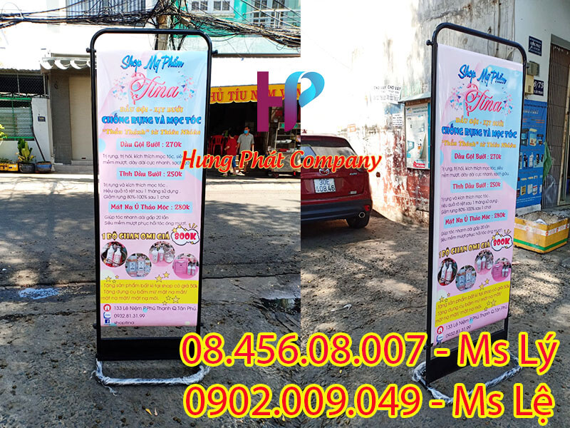 khung sắt chịu gió ngoài trời 2 mặt giá rẻ