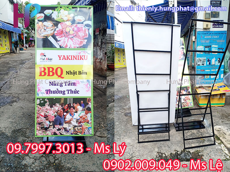 khung sắt quảng cáo ngoài trời quận tân phú