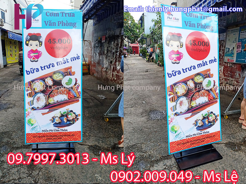 khung sắt quảng cáo ngoài trời giá rẻ