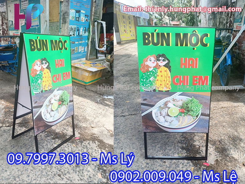chân chữ A quảng cáo ngoài trời giá rẻ