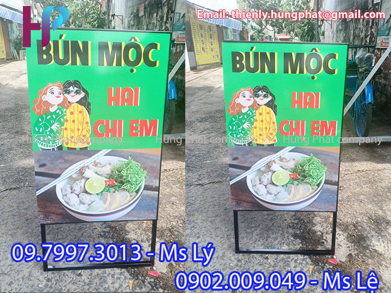 chân chữ A quảng cáo ngoài trời hiệu quả