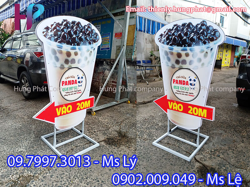 chân mô hình quảng cáo ngoài trời đẹp