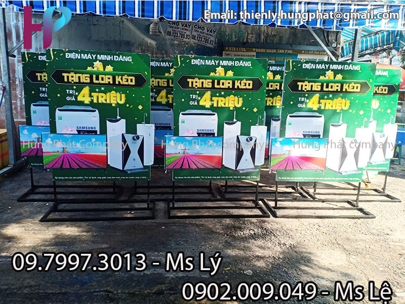 standee mô hình sản phẩm ngoài trời đẹp