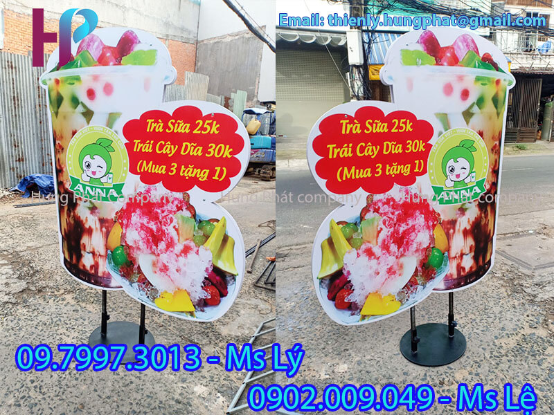 chân standee ly trà sữa giá rẻ