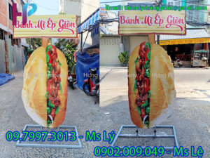 mô hình ổ bánh mì quảng cáo