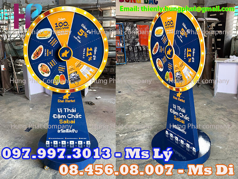 vòng quay quảng cáo sản phẩm lưu động