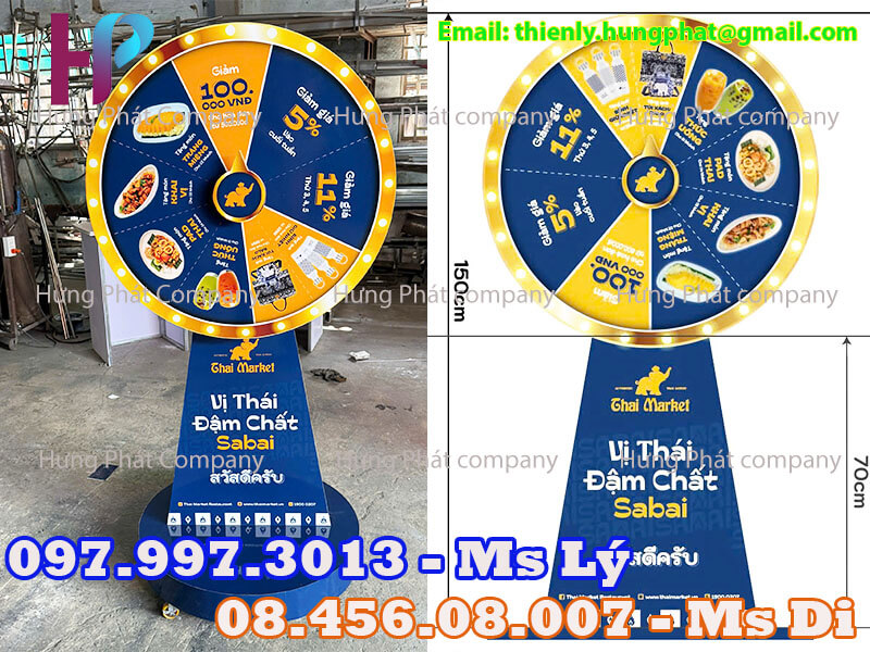 vòng quay quảng cáo sản phẩm đẹp