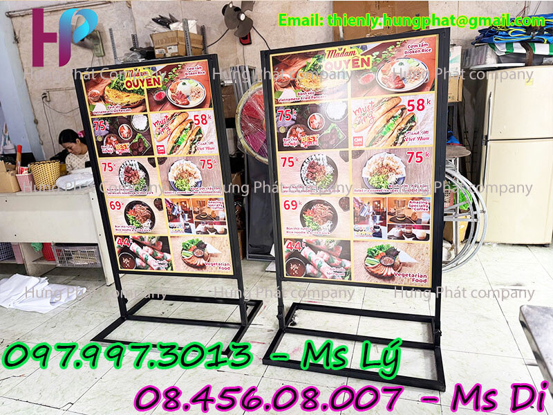 bảng quảng cáo ốp format đẹp