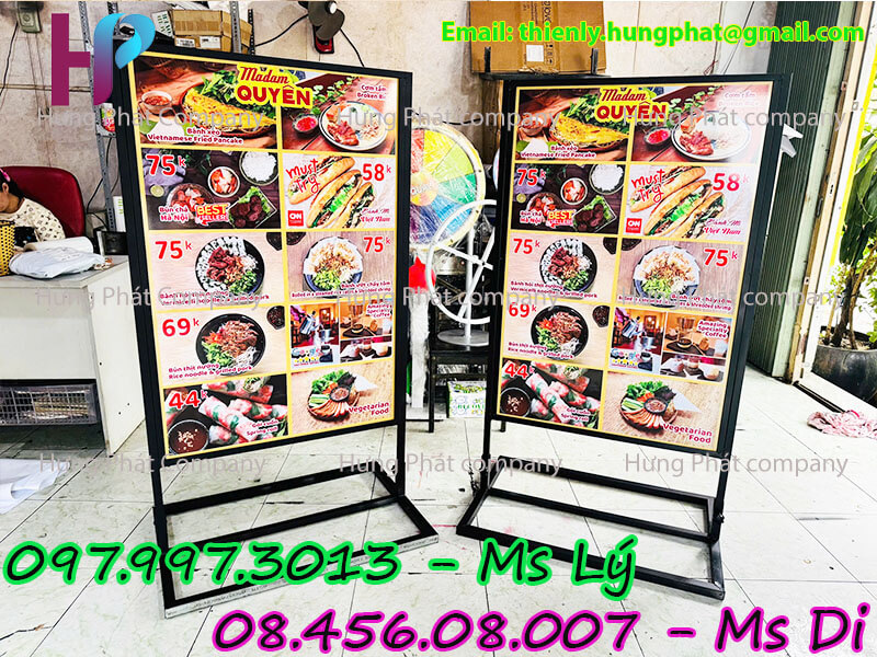 bảng quảng cáo ốp format lưu động