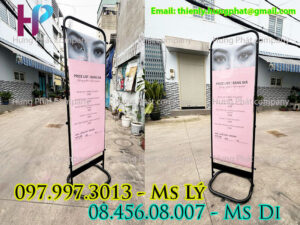 khung treo banner gấp gọn 2 mặt