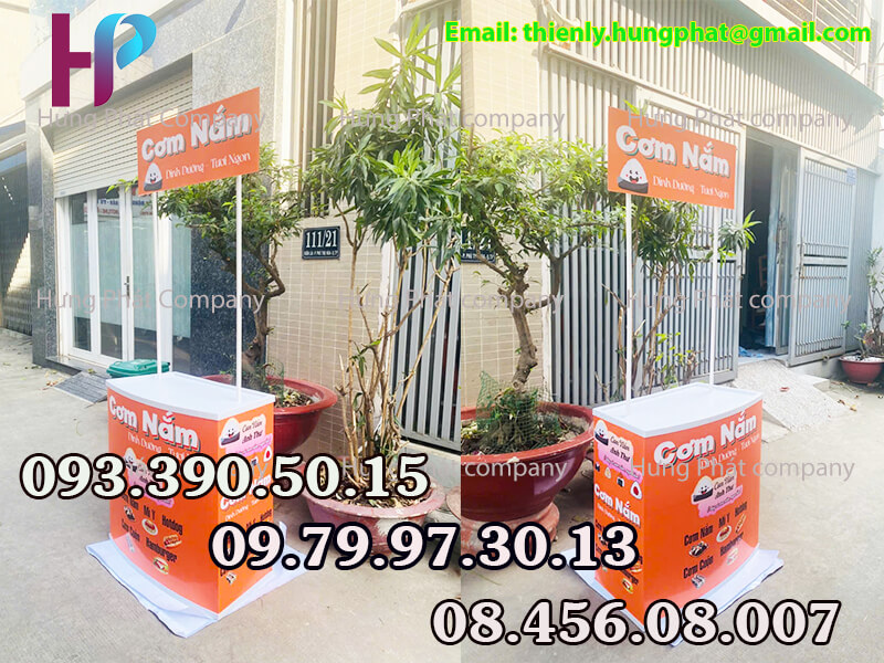 quầy cơm nắm gấp gọn giá rẻ