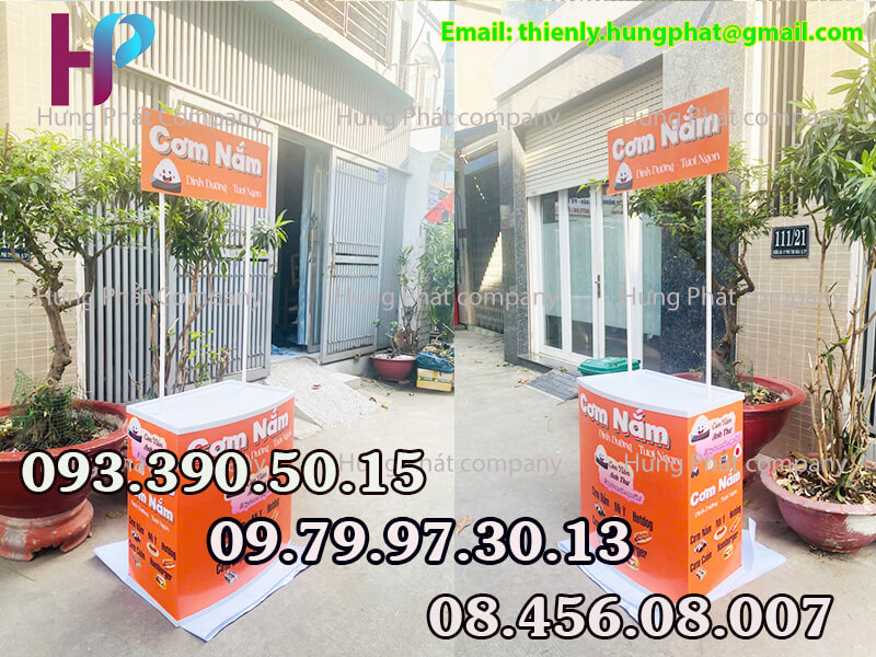 quầy cơm nắm gấp gọn