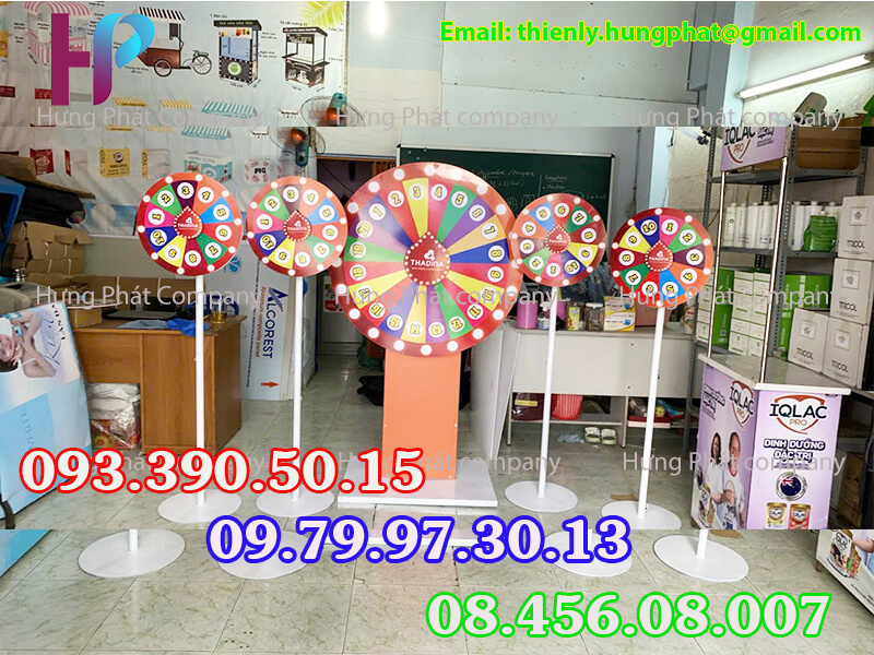 vòng quay lắp ráp lưu động quảng cáo