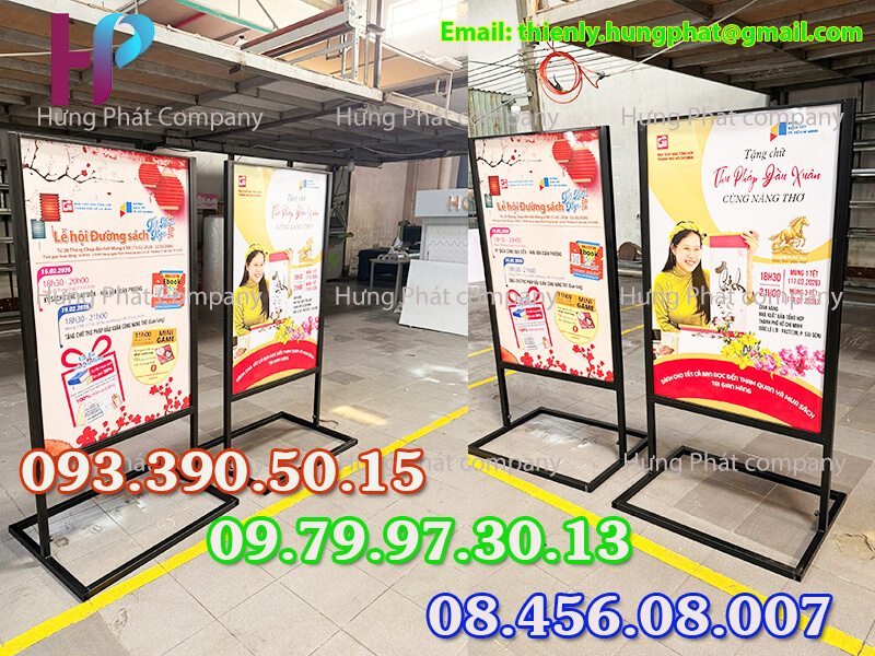 khung quảng cáo chịu gió ngoài trời giá rẻ